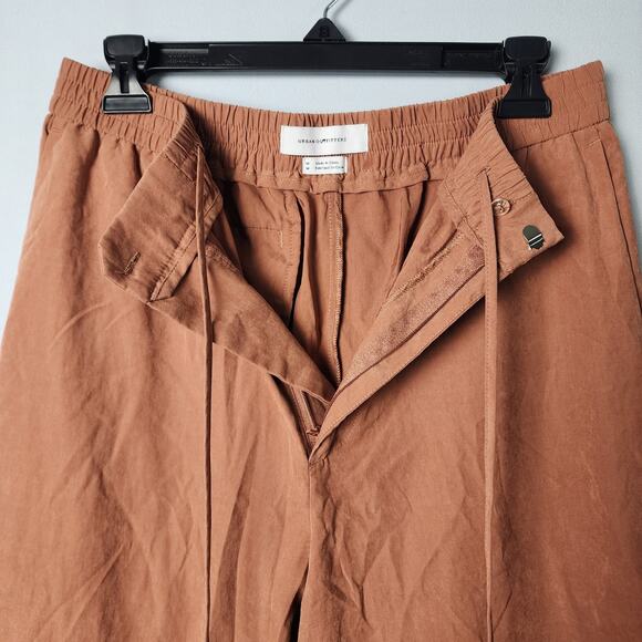 Urban Outfitters Burnt Orange Elastic Waist Beach Pants | Women's Medium - Picture 3 of 12